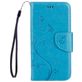Mobigear Flowers Housse Samsung Galaxy A5 (2017) Etui Porte-Monnaie - Turquoise