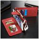 Caseme 007 Housse iPhone 6s Etui avec Coque Détachable Porte-Monnaie - Rouge
