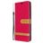 Mobigear Fabric Housse Samsung Galaxy A21 Etui en Tissu Porte-Monnaie - Rouge