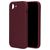 Mobiparts Coque iPhone 16e Coque arrière en Silicone - Plum Red