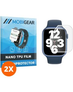 Mobigear Apple Watch - 45 mm Hydrogel TPU Protection d'écran - Compatible coque (Lot de 2)