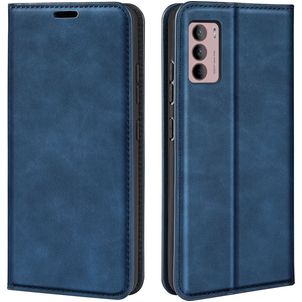 Mobigear Retro Slim Housse Motorola Moto G42 Etui Porte-Monnaie - Bleu