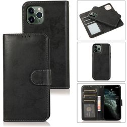 Mobigear Wallet Housse iPhone 12 Mini Etui avec Coque Détachable Porte-Monnaie - Noir