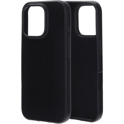 Mobiparts Classic iPhone 16 Pro TPU souple Coque arrière - Noir