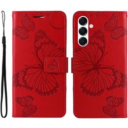 Mobigear Butterfly Housse Samsung Galaxy A26 Etui Porte-Monnaie - Rouge