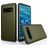 Mobigear Card Samsung Galaxy S10 Plus Plastique rigide Coque arrière Antichoc avec porte-cartes - Vert armée