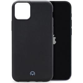 Mobilize Rubber Gelly Coque iPhone 12 Mini Coque arrière en TPU Souple - Matt Black