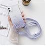 Mobigear Lanyard iPhone 13 Pro Max Coque avec cordon en TPU Souple - Violet