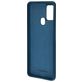 Mobiparts Coque Samsung Galaxy A21s Coque arrière en Silicone - Blueberry Blue