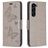 Mobigear Butterfly Housse Samsung Galaxy S24 Plus Etui Porte-Monnaie - Gris