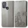 Mobigear Clover Motorola Moto G50 Étui Portefeuille - Gris
