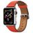 Mobigear Roma Bracelet Cuir Apple Watch Fermeture boucle ardillon - 42/41/40/38 mm - Orange