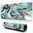 Mobigear Anti-Slip Tapis de souris - 40 x 90 cm - Abstract Fluid 15