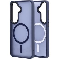 Mobiparts Hardcover Coque Samsung Galaxy S26 MagSafe Coque arrière Rigide - Satin Blue