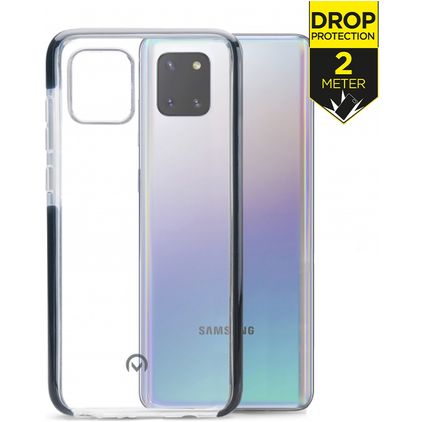 Mobilize Shatterproof Coque Samsung Galaxy Note 10 Lite Coque arrière Rigide Anti-Chocs - Transparent / Noir