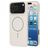 Mobiparts Slim Line iPhone 17 Pro Max MagSafe Plastique rigide Coque arrière - Off White