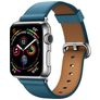 Mobigear Roma Bracelet Cuir Apple Watch Fermeture boucle ardillon - 49/46/45/44 mm - Bleu
