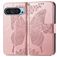 Mobigear Butterfly Housse Google Pixel 9 Etui Porte-Monnaie - Rose doré