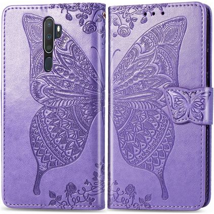 Mobigear Butterfly OPPO A9 (2020) Étui Portefeuille - Violet