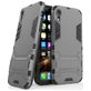 Mobigear Armor Stand Coque iPhone XR Coque arrière Rigide Anti-Chocs avec Support Amovible - Gris