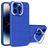 Mobigear Cube Coque iPhone 14 Pro Max Coque arrière Rigide avec Support Amovible - Bleu