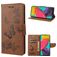 Mobigear Butterfly Housse Samsung Galaxy M53 Etui Porte-Monnaie - Marron