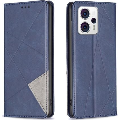 Mobigear Rhombus Slim Housse Motorola Moto G53 5G Etui - Bleu