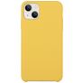 Mobigear Rubber Touch Coque iPhone 15 Coque arrière en Silicone - Jaune