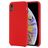Mobigear Rubber Touch Coque iPhone XR Coque arrière en Silicone - Rouge