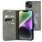 Mobiparts Classic Wallet Housse iPhone 14 Plus Etui Porte-Monnaie - Granite Grey