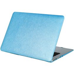 Mobigear Silk Texture MacBook Pro 15 Pouces (2008-2012) Coque - Bleu - Model A1260 / A1286