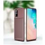 Mobigear Racing Coque OPPO Reno 4 Coque arrière en TPU Souple - Marron