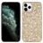 Mobigear Glitter iPhone 12 Plastique rigide Coque arrière - Or