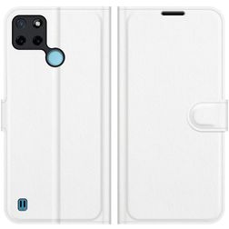 Mobigear Classic Housse Realme C25Y Etui Porte-Monnaie - Blanc