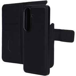 Mobiparts Housse Samsung Galaxy S26 Etui avec Coque Détachable en Cuir Véritable Porte-Monnaie - Noir