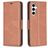 Mobigear Excellent Housse Samsung Galaxy S24 FE Etui Porte-Monnaie - Marron