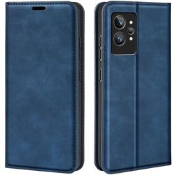 Mobigear Retro Slim Housse Realme GT2 Pro Etui Porte-Monnaie - Dark Blue