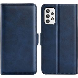 Mobigear Slim Magnet Samsung Galaxy A23 Étui Portefeuille - Bleu foncé