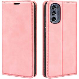 Mobigear Retro Slim Housse Motorola Moto G62 Etui Porte-Monnaie - Rose