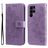 Mobigear Flowers Housse Samsung Galaxy S23 Ultra Etui Porte-Monnaie - Violet