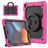 Mobigear RingGuard iPad 9 (2021) Plastique rigide / Silicone Coque arrière + Support - Magenta