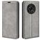 Mobigear Retro Slim HONOR Magic 4 Lite Étui Portefeuille - Gris