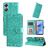Mobigear Sunflower Housse OPPO A17 Etui Porte-Monnaie - Vert