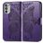 Mobigear Butterfly Housse Motorola Moto G82 Etui Porte-Monnaie - Violet