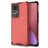 Mobigear Honeycomb Coque Xiaomi 12 Pro Coque arrière Rigide Anti-Chocs - Rouge