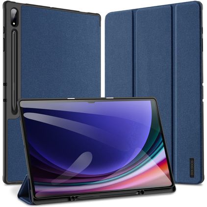 Mobigear Domo Coque Samsung Galaxy Tab S10 Ultra Etui + Porte-crayon - Bleu