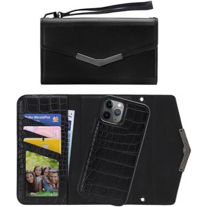 Mobilize Elegant Magnet iPhone 11 Pro Détachable 2in1 Pochette - Black Croco