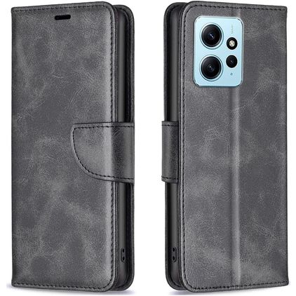 Mobigear Excellent Housse Xiaomi Redmi Note 12 Etui Porte-Monnaie - Noir