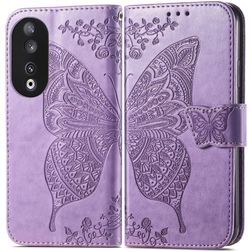 Mobigear Butterfly Housse HONOR 90 Etui Porte-Monnaie - Violet
