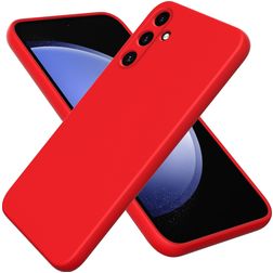 Mobigear Colors Coque Samsung Galaxy A35 Coque arrière en Silicone - Rouge